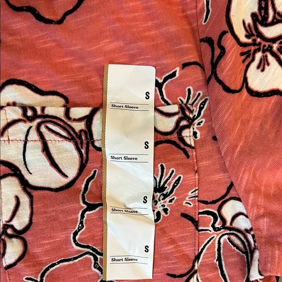 Goodfellow & Co Floral Polo Shirt - Red and White - Picture 3 of 4